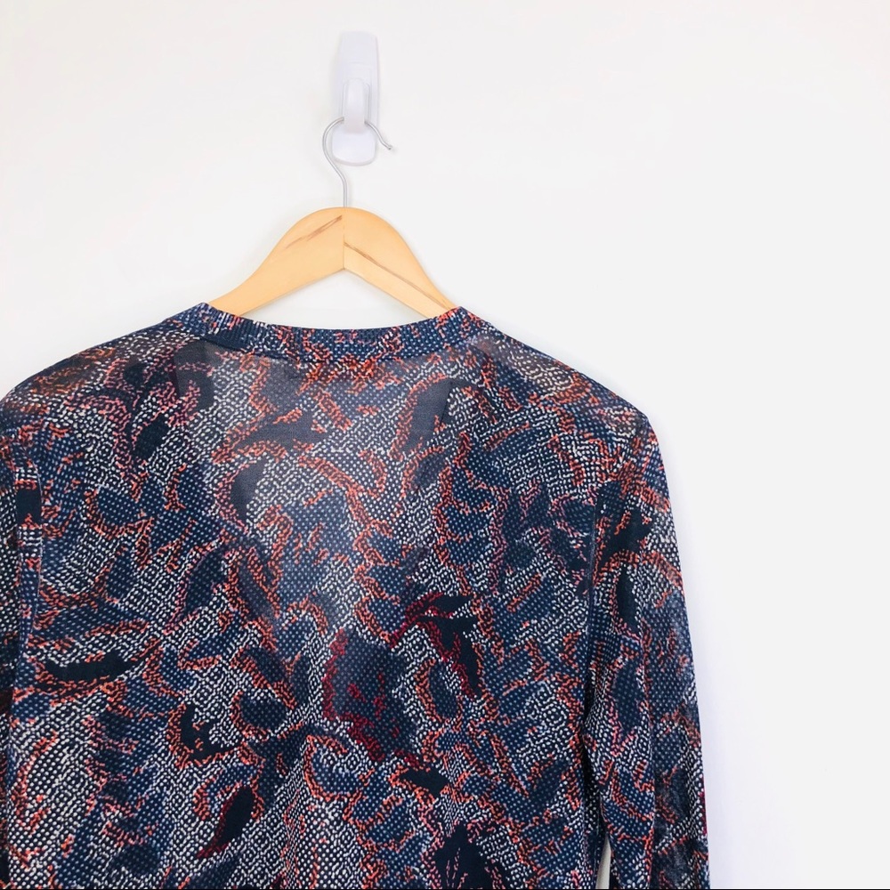 Tory Burch Foliage Print Cardigan - Picture 6 of 8